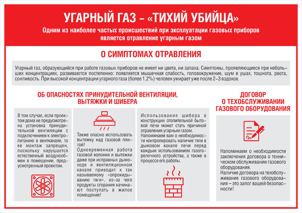 Правила безопасности при обращении с газом