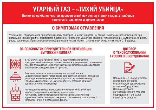 Правила безопасности при обращении с газом